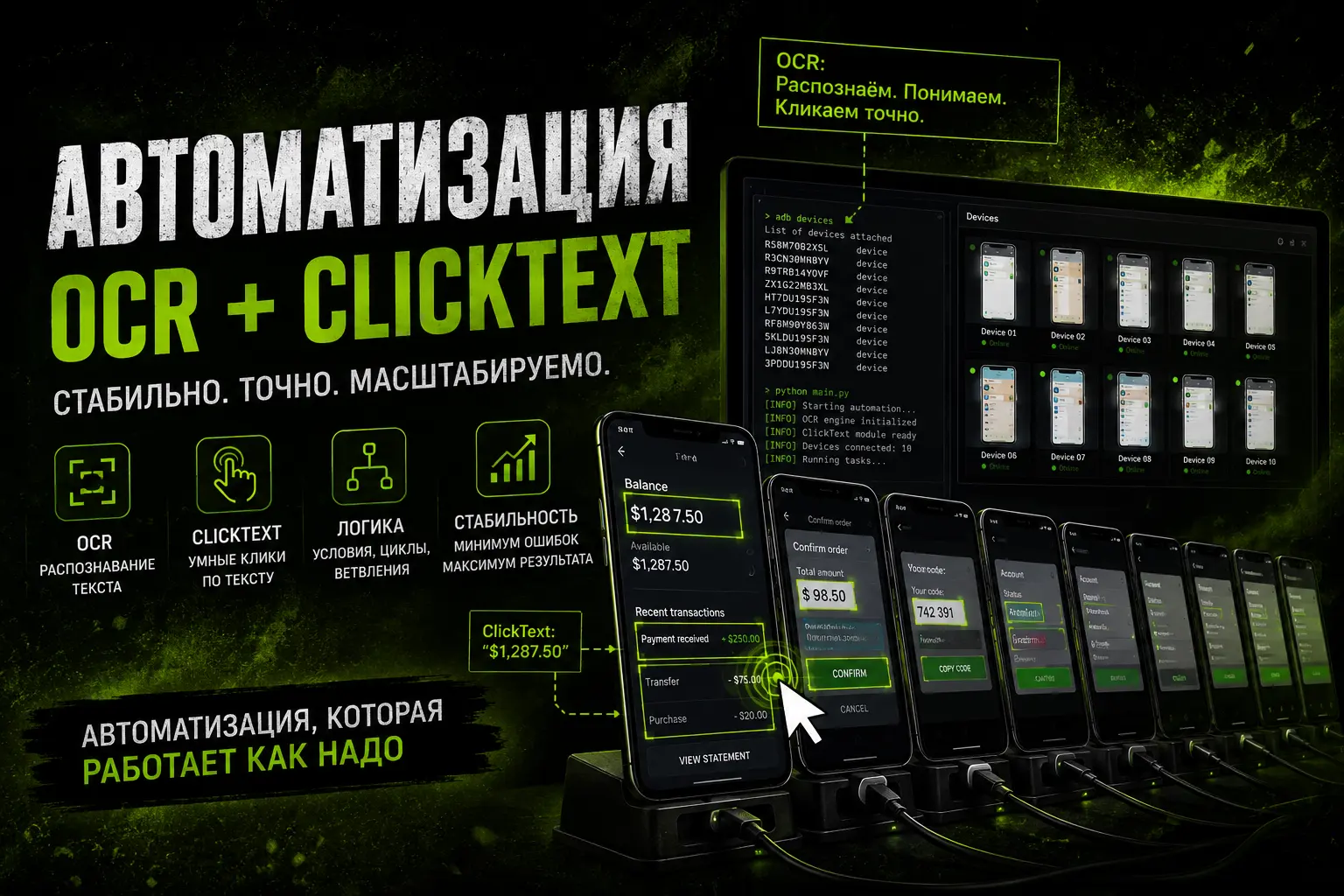 OCR-автоматизация и DroidKit ClickText